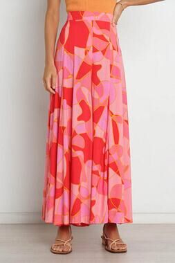 Petal & Pup Felicity High Waisted Wide Leg Abstract Print Pant Size Large